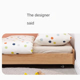 Oak, Beech solid wood floor bed with pulley toddler bed<