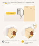 Beech Solid Wood Kids Sliding Door Wardrobe