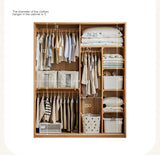 Beech Solid Wood Kids Sliding Door Wardrobe