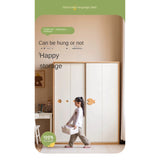 Beech Solid Wood Kids Sliding Door Wardrobe
