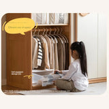 Beech Solid Wood Kids Sliding Door Wardrobe