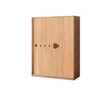 Beech Solid Wood Kids Sliding Door Wardrobe