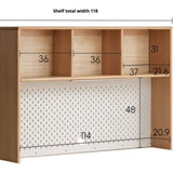 Beech Solid Wood Kids Learning Desk with Eye Protection Lamp