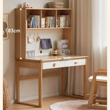 Beech Solid Wood Kids Learning Desk with Eye Protection Lamp