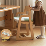 Beech Solid Wood Washable Kids Soft Chair