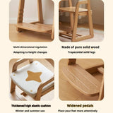 Beech Solid Wood Washable Kids Soft Chair