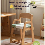 Beech Solid Wood Washable Kids Soft Chair