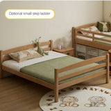 Beech, Birch solid wood children's bunk bed white detachable bed.