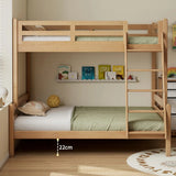 Beech, Birch solid wood children's bunk bed white detachable bed.