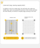 Oak solid wood children's bed<