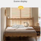 Oak solid wood children's bed<