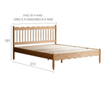Oak solid wood children's bed<