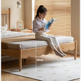 Oak solid wood children's bed<