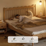 Oak solid wood children's bed<