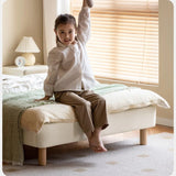 Organic Leather Cream Style Soft Kid's Bed