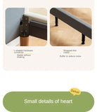 Children's Bed Modern Simple White Cream organic leather<