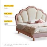 Organic Leather kid's Bed princess bed<