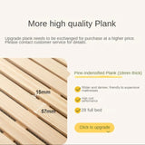 Poplar Solid Wood High Headboard Children's Bed.