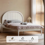 Poplar Solid Wood High Headboard Children's Bed.