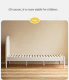 Poplar Solid Wood High Headboard Children's Bed.