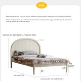 Poplar Solid Wood High Headboard Children's Bed.