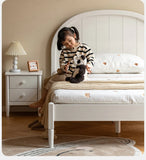 Poplar Solid Wood High Headboard Children's Bed.