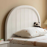 Poplar Solid Wood High Headboard Children's Bed.