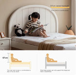 Poplar Solid Wood High Headboard Children's Bed.
