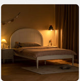 Poplar Solid Wood High Headboard Children's Bed.