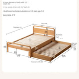 Beech Solid wood Space-saving bunk bed , mother's helper bed<