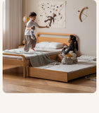 Beech Solid wood Space-saving bunk bed , mother's helper bed<