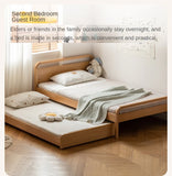 Beech Solid wood Space-saving bunk bed , mother's helper bed<