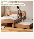 Beech Solid wood Space-saving bunk bed , mother's helper bed<