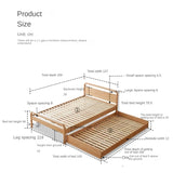 Beech Solid wood Space-saving bunk bed , mother's helper bed<
