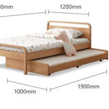 Beech Solid wood Space-saving bunk bed , mother's helper bed<