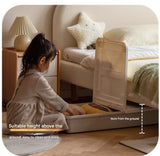 Organic leather Сhildren's bed cream bed<