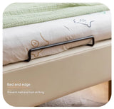 Organic leather Сhildren's bed cream bed<