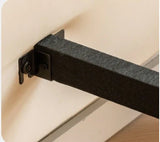 Organic leather Сhildren's bed cream bed<