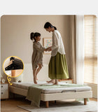 Organic leather Сhildren's bed cream bed<