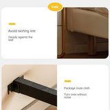 Organic leather Сhildren's bed cream bed<