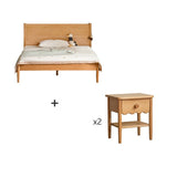 Beech solid wood Bed simple boys and girls<