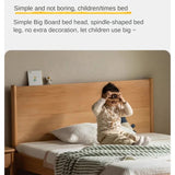 Beech solid wood Bed simple boys and girls<
