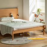 Beech solid wood Bed simple boys and girls<