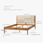Beech solid wood Bed simple boys and girls<