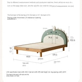 Organic Leather Children's Dinosaur Bed Cartoon Bed<