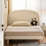 Cream style Organic Leather kid's Bed<