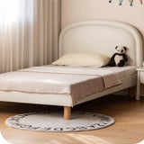 Cream style Organic Leather kid's Bed<