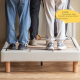 Cream style Organic Leather kid's Bed<