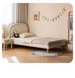 Cream style Organic Leather kid's Bed<