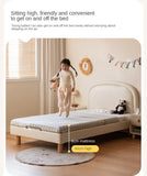 Cream style Organic Leather kid's Bed<